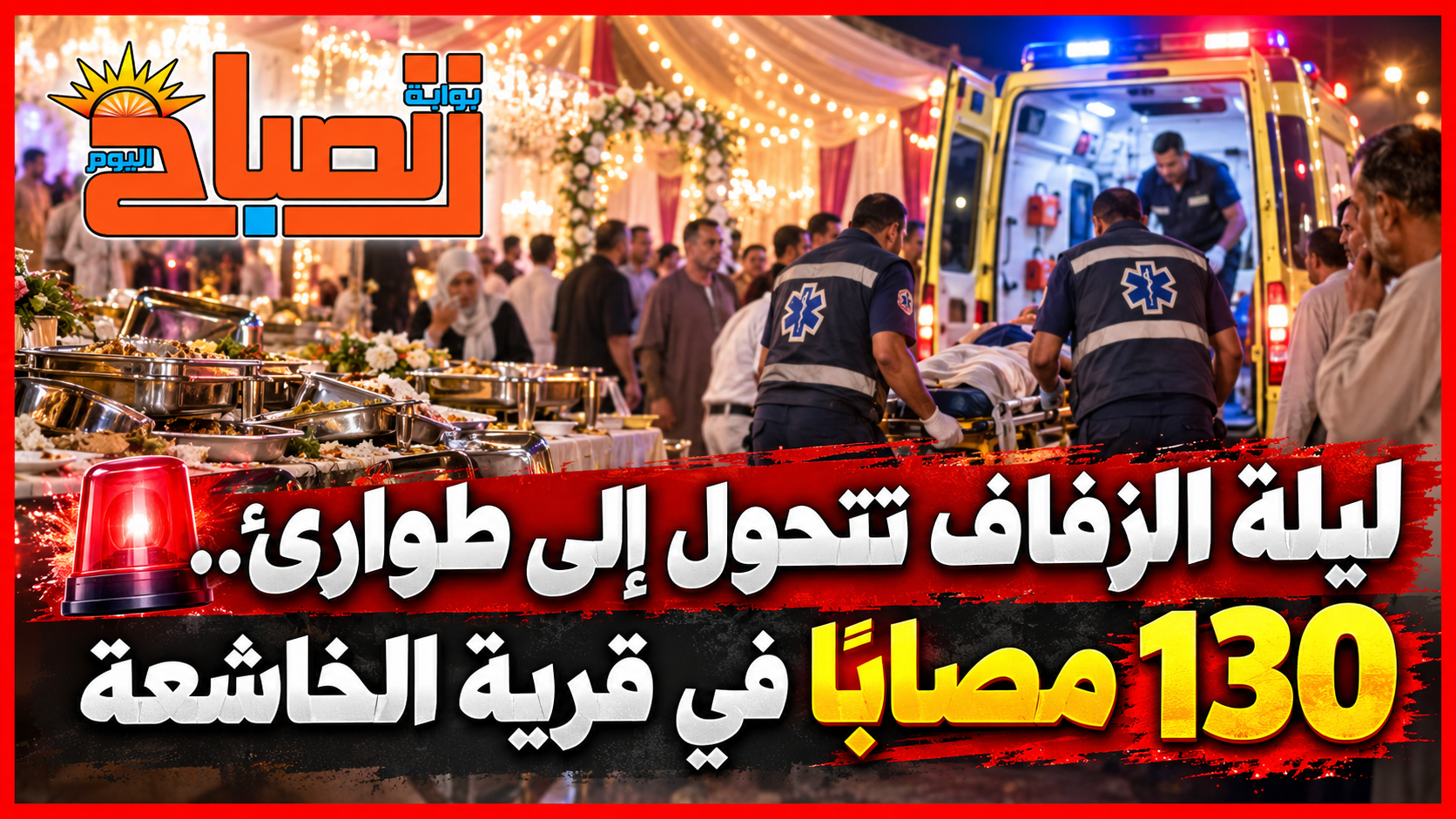 القيء والدوار يصيبان عشرات المدعوين.. تفاصيل تسمم حفل زفاف الخاشعة